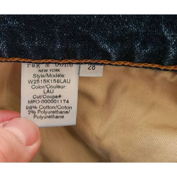 Rag & bone Bella High Rise Slit Hem Bootcut Jeans Size 28 - Picture 8 of 8